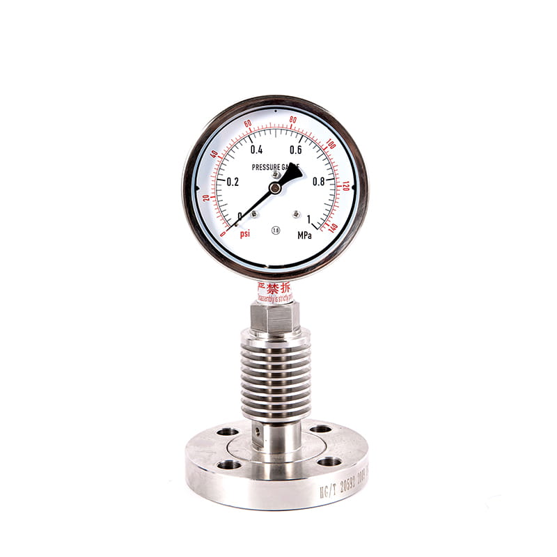 Y-M-serien alle rustfrit stål sanitær steril membrantryk målere Y-M-serien alle rustfrit stål sanitær steril membrantryk målere