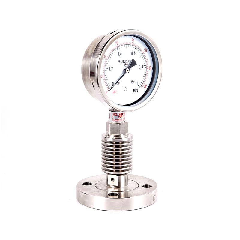 Y-M-serien alle rustfrit stål sanitær steril membrantryk målere Y-M-serien alle rustfrit stål sanitær steril membrantryk målere