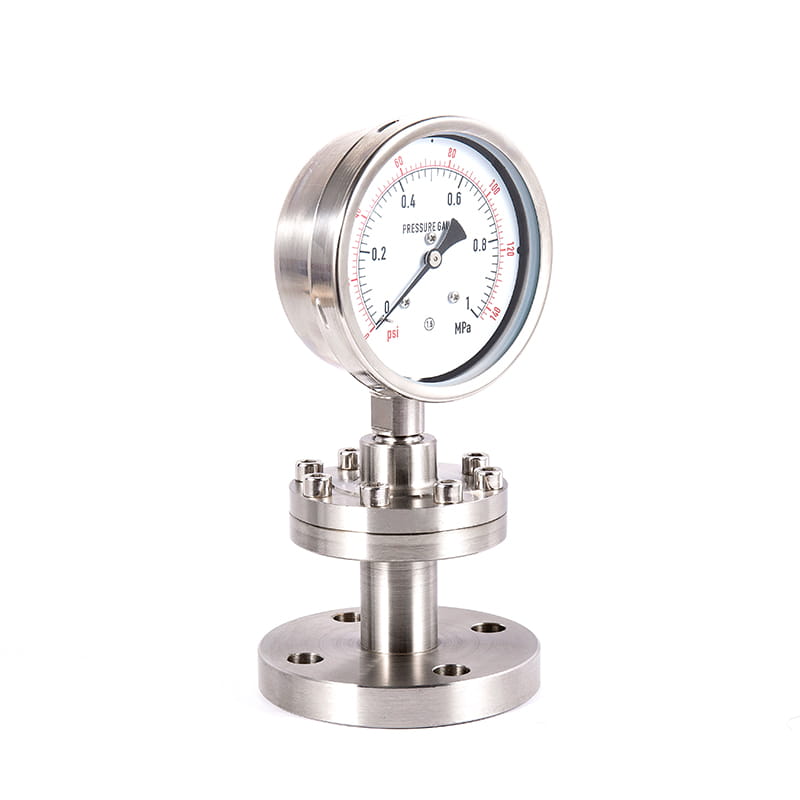 Y-M-serien alle rustfrit stål sanitær steril membrantryk målere Y-M-serien alle rustfrit stål sanitær steril membrantryk målere